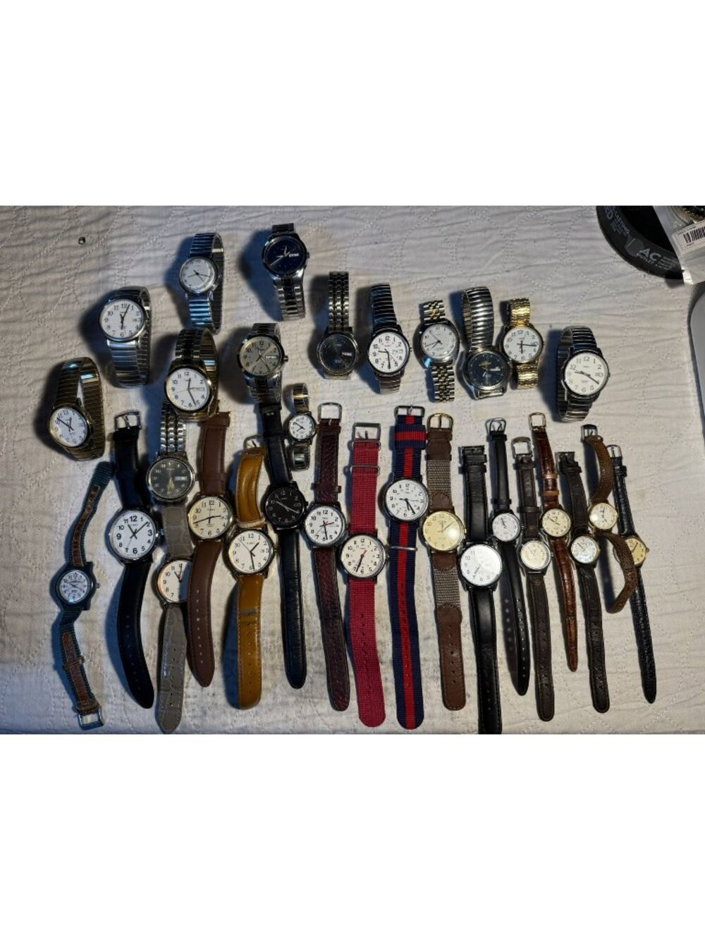 Vintage & Modern Timex Watch Lot 31 Men’s Women’s Quartz Analog Leather Metal